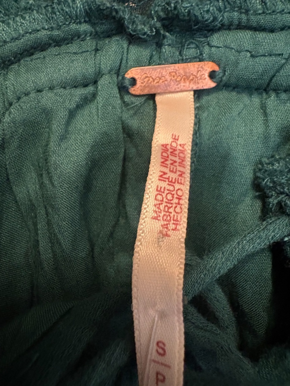 Free People Teal Green Mini Dress - Picture 4 of 4
